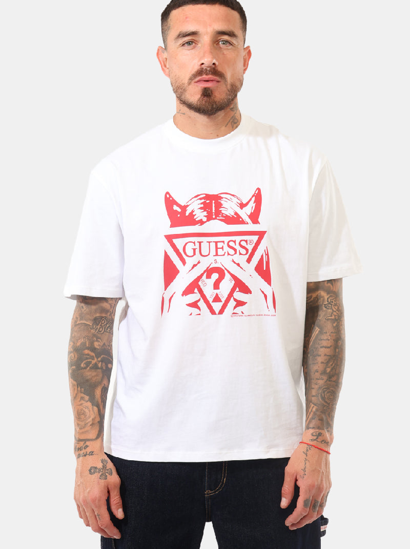 เสื้อยืดผู้ชาย Guess Jeans X Hg Graphic Logo T-Shirt