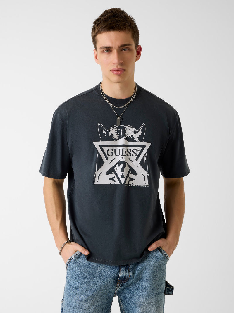 เสื้อยืดผู้ชาย Guess Jeans X Hg Graphic Logo T-Shirt