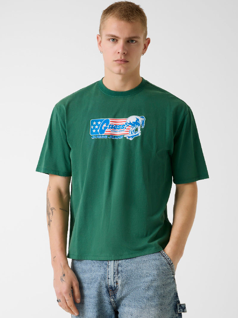 เสื้อยืดผู้ชาย Guess Jeans X Hg Logo Graphic T-Shirt